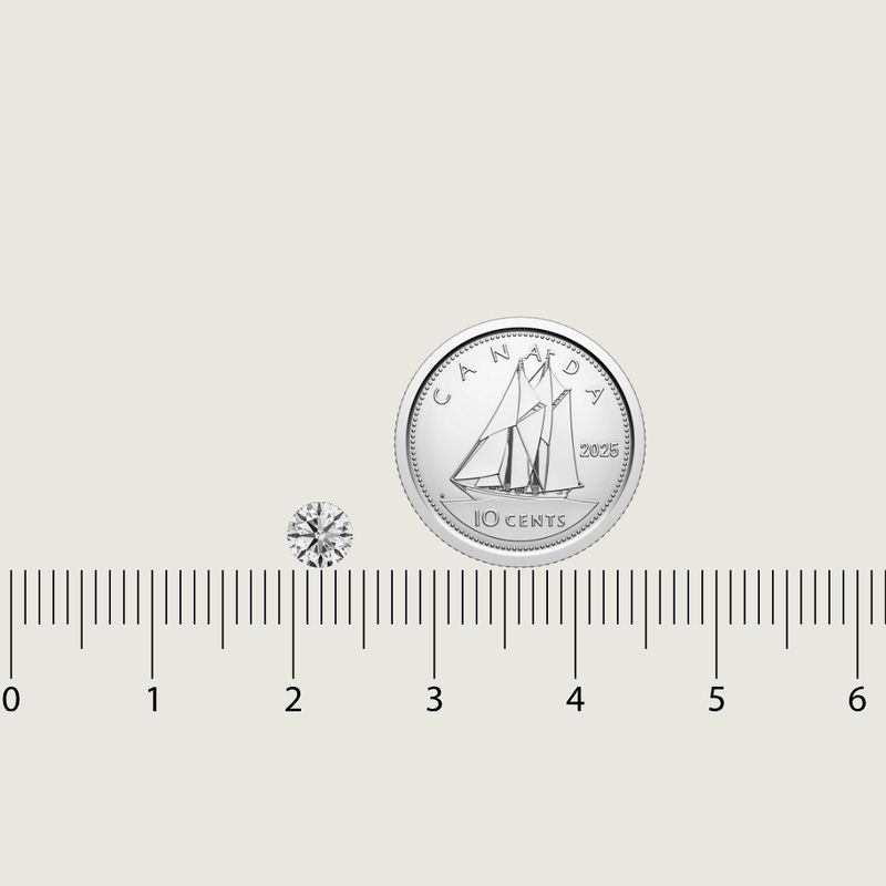 Diamant Naturel Taille Brillant Rond 0,40 ct F VS1
