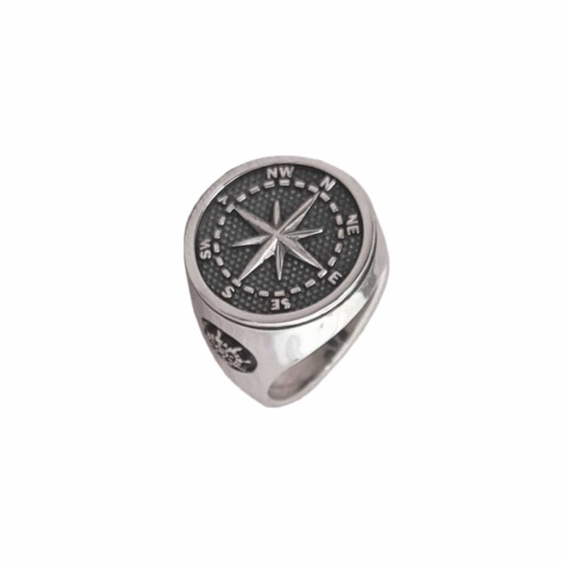 Bague Boussole en argent sterling