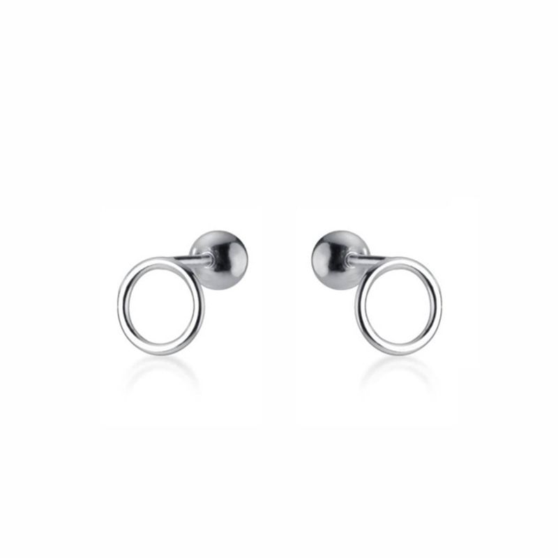 Boucles d'oreilles Cercles en argent sterling