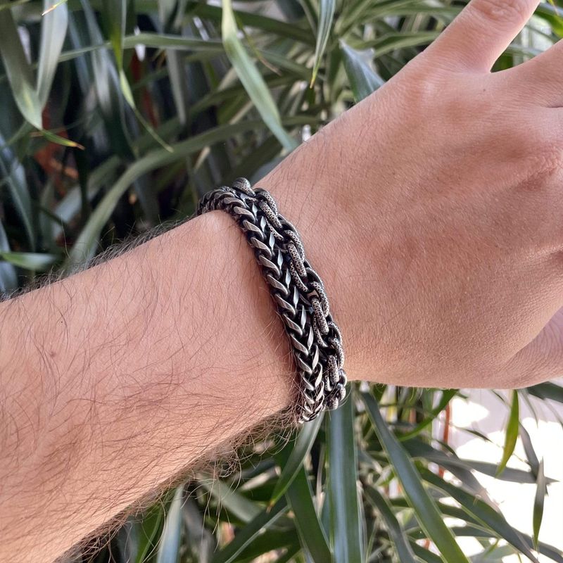 Bracelet Le Robuste double en acier