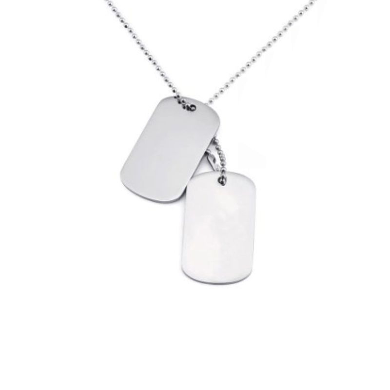 Collier Plaques Militaires La Force en acier