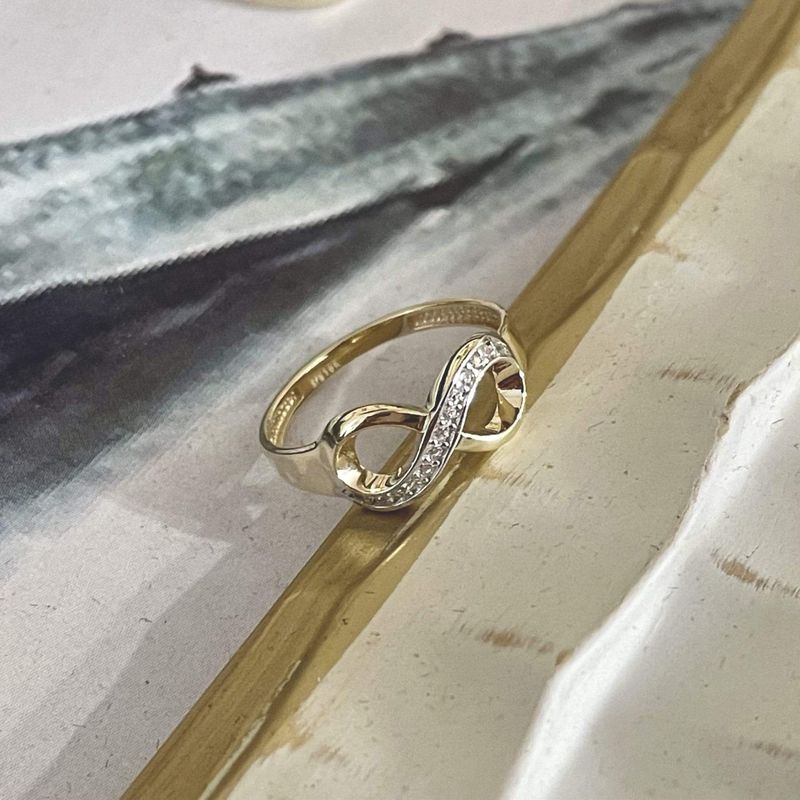Bague infini en or 10K