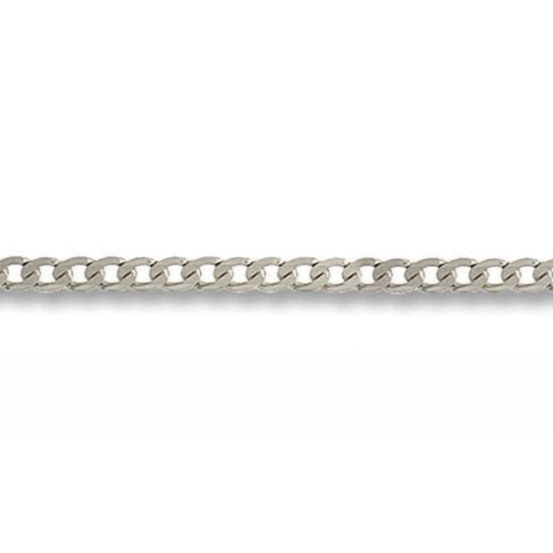 Chaîne Gourmette en argent sterling ou or 10K