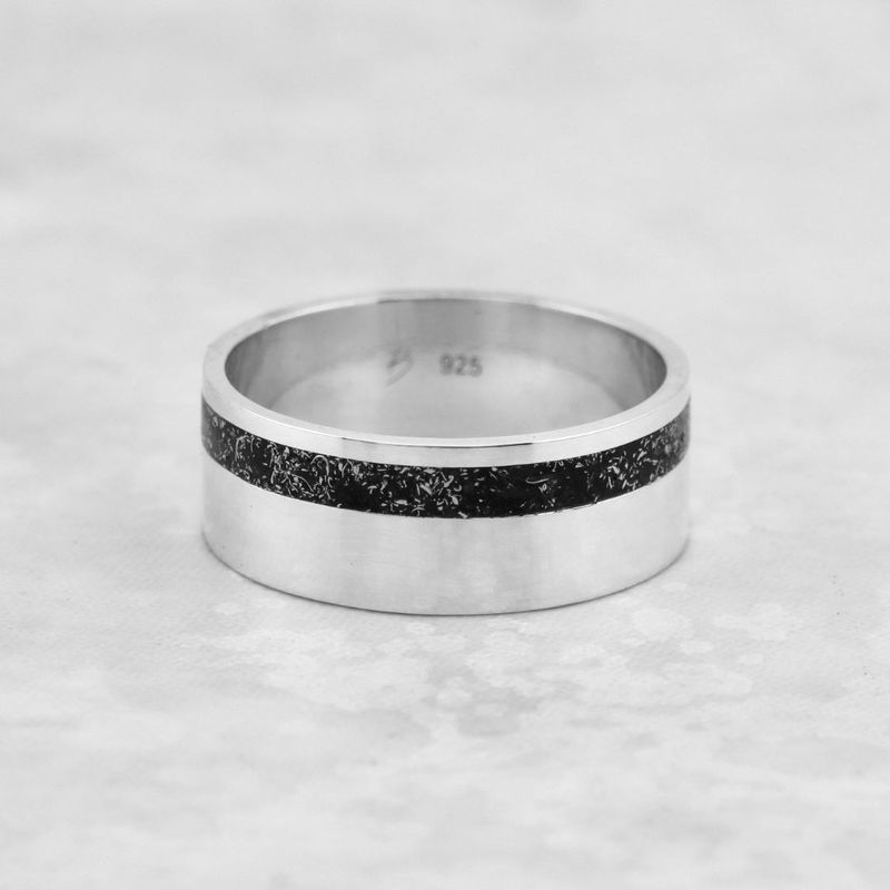 Bague Poussières d’étoiles et argent sterling ou or 14K - 18K personnalisée