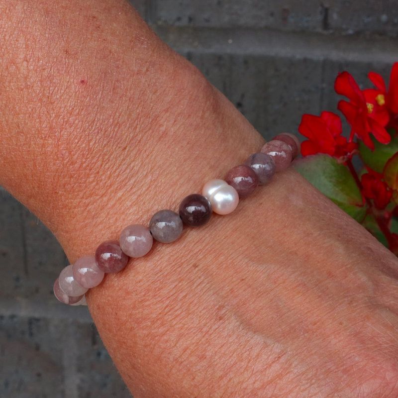 Bracelet Aura en quartz et perle
