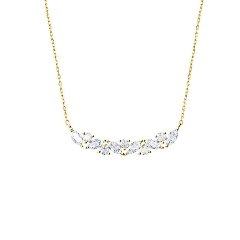 Collier Nuage Scintillant en or 10K et moissanites