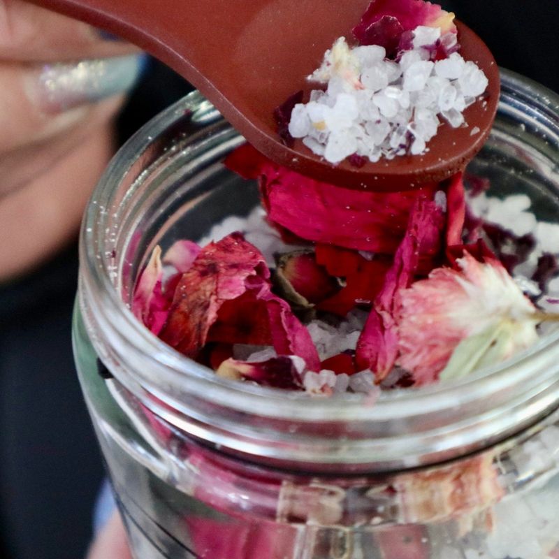 Sel de bain de la Mer Morte & rose