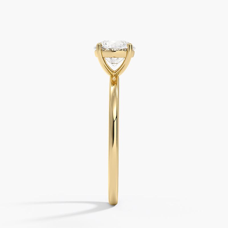 Bague solitaire Classique en or 14K et diamant 1 ct
