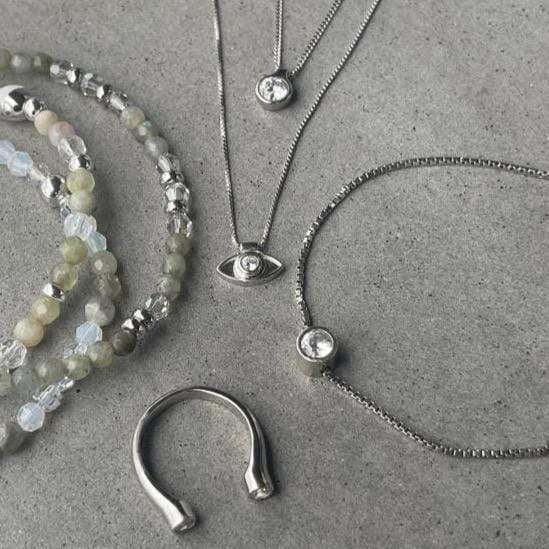 Collier Evil Eye en argent sterling