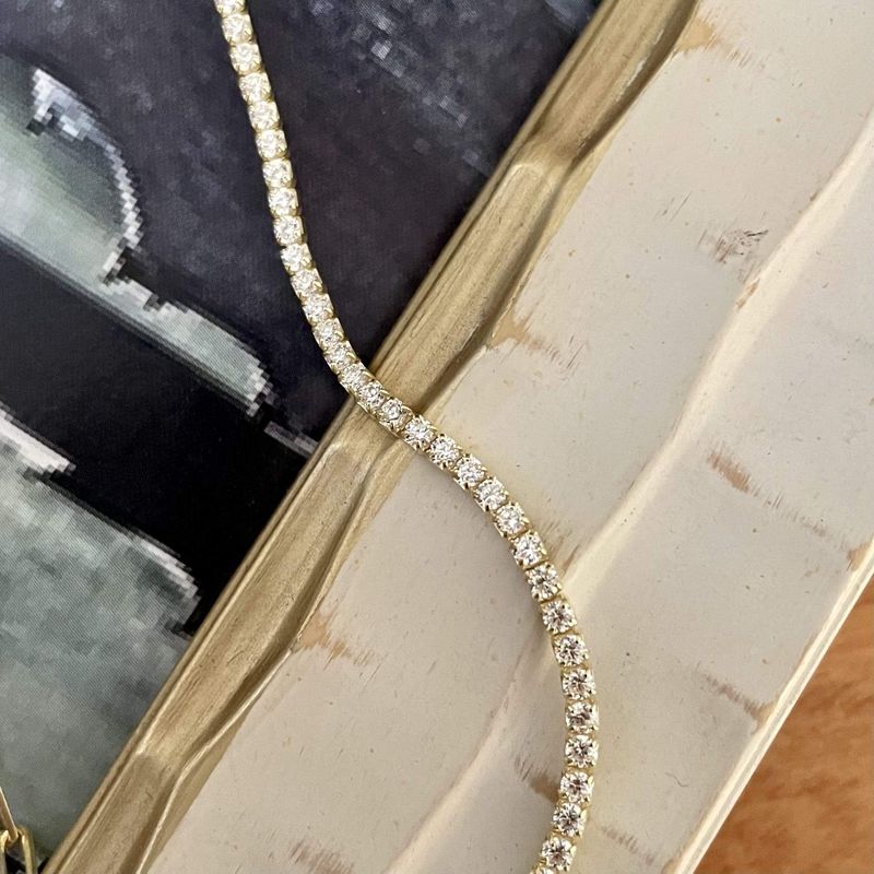 Collier Chaîne et Tennis en argent sterling
