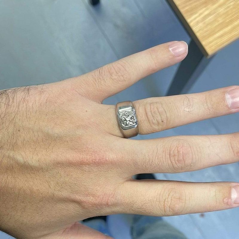 Bague Lion en argent sterling