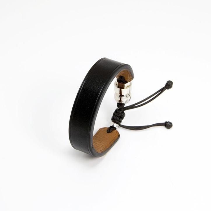 Bracelet de cuir véritable et argent sterling