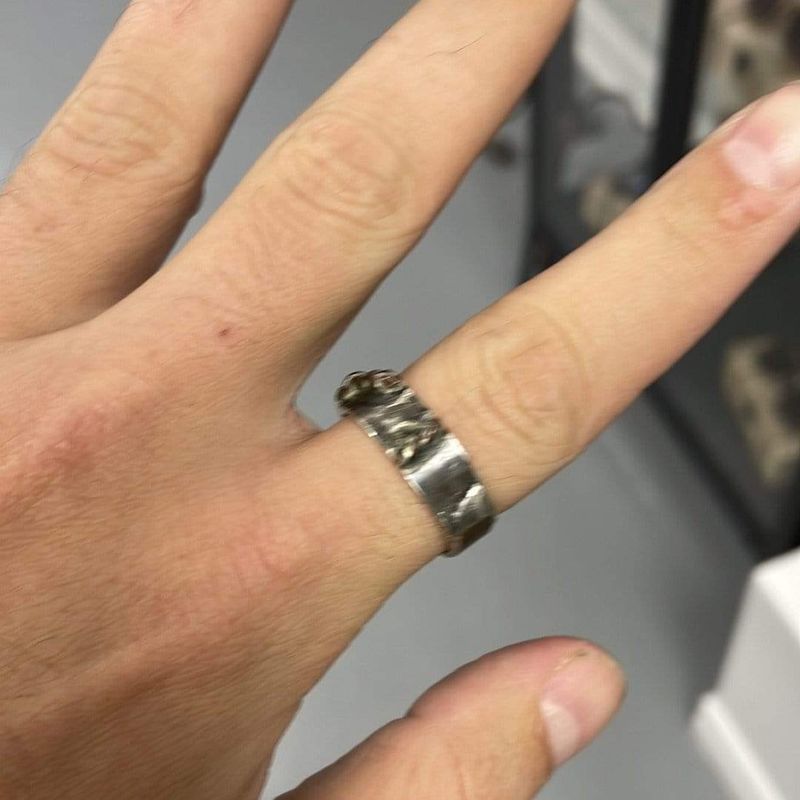 Bague en argent sterling « funky »