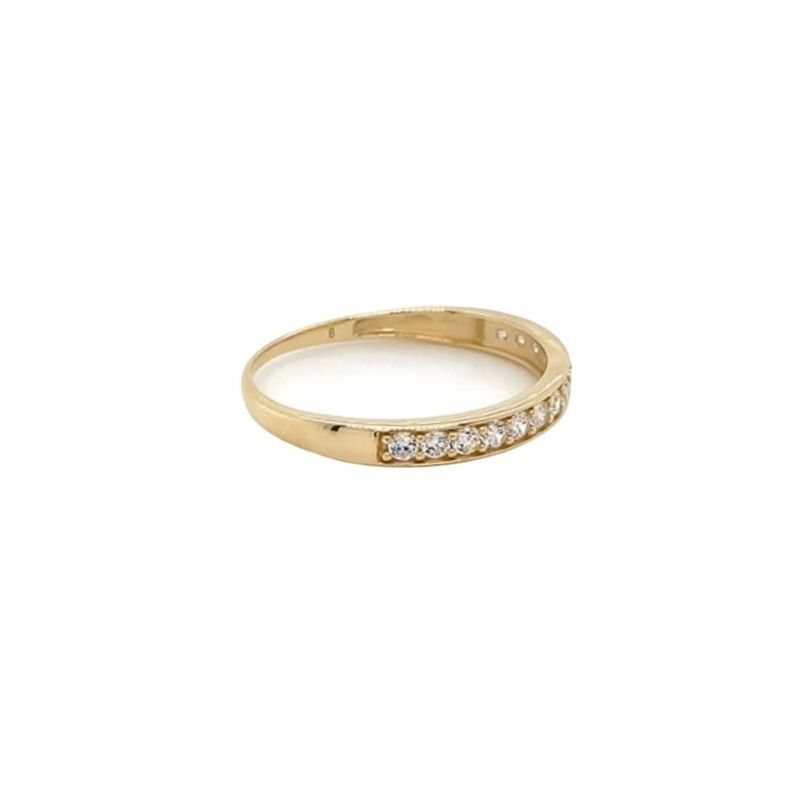 Bague semi-éternité en or 10K