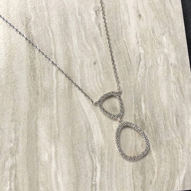 Collier en argent 925 et marcassites