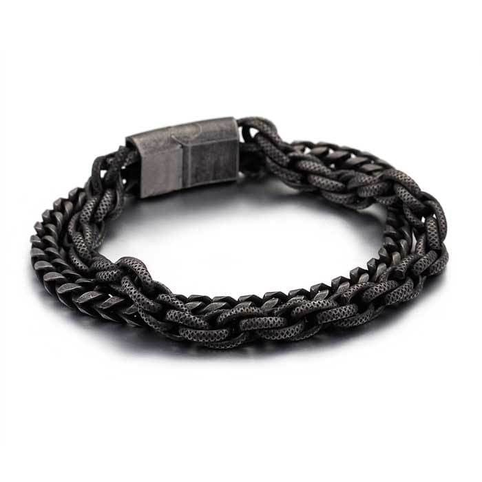 Bracelet Le Robuste double en acier