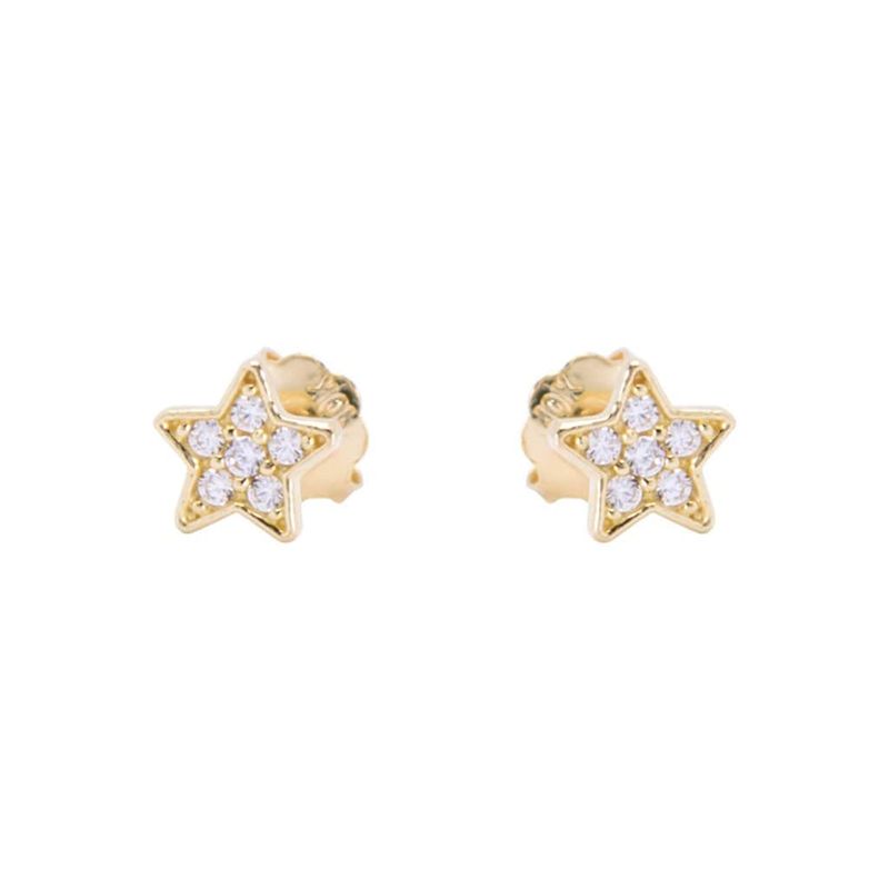 Boucles d'oreilles Étoiles en or 10K