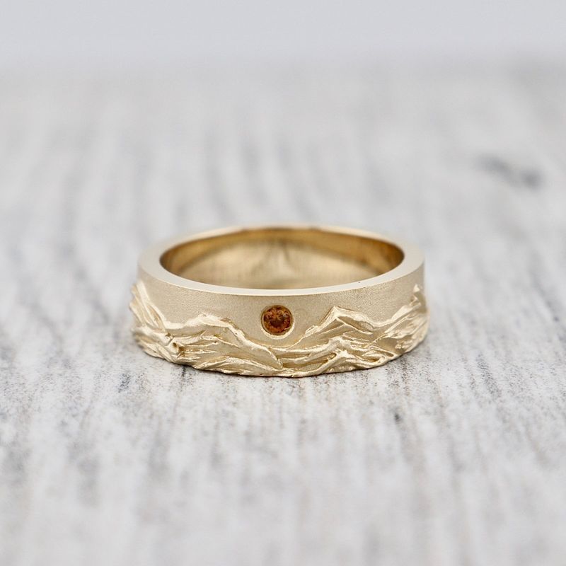 Bague Rocheuses Canadiennes et saphir