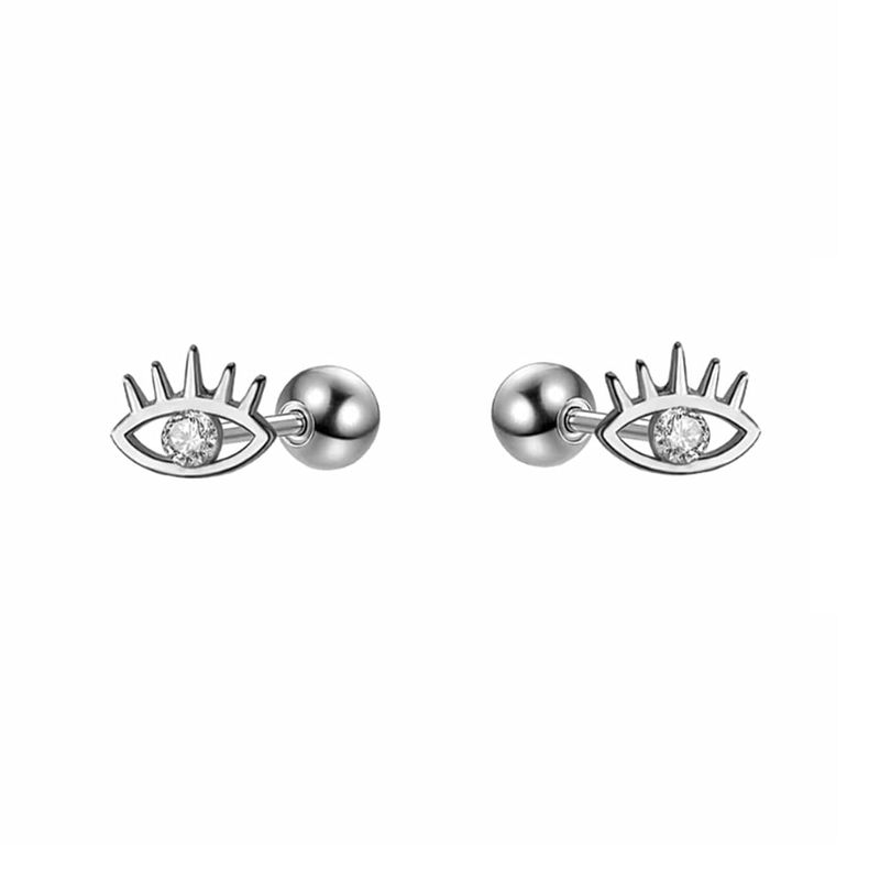 Boucles d'oreilles Evil Eyes en argent sterling