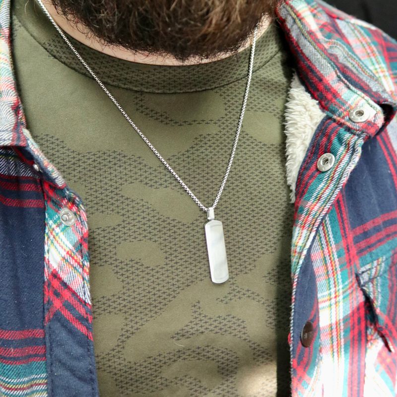 Collier Plaque en acier