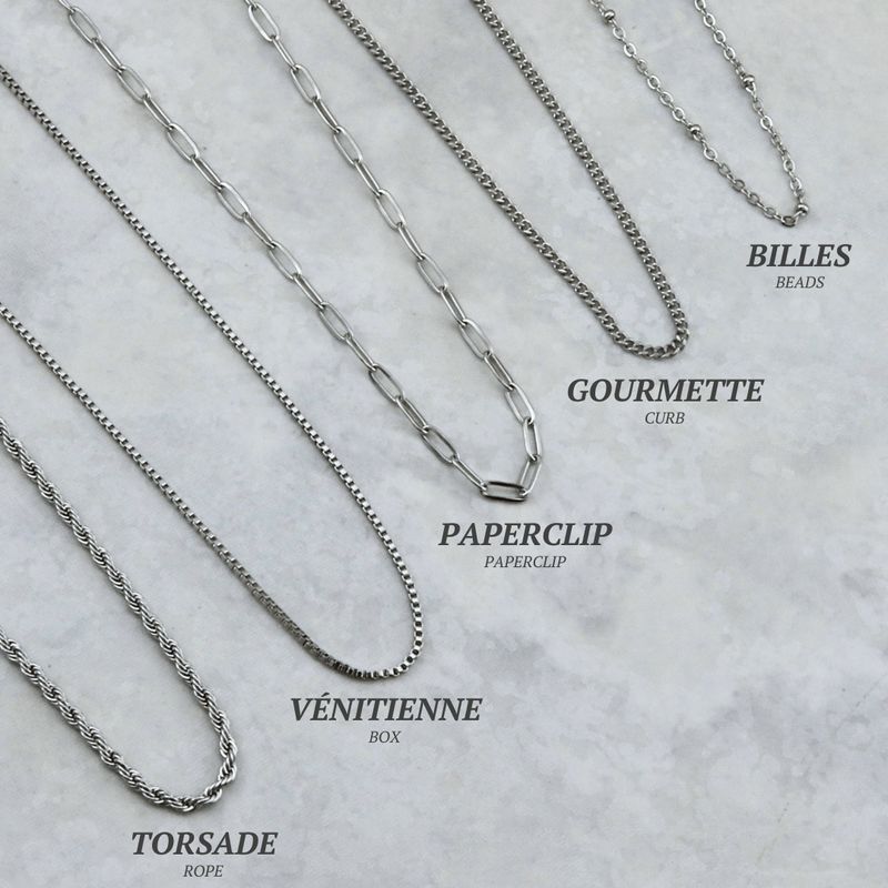 Chaine Gourmette en acier