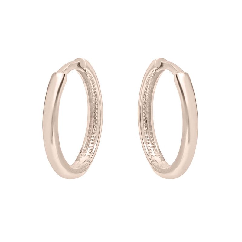 Boucles d'oreilles huggies Minimalistes en or 10K