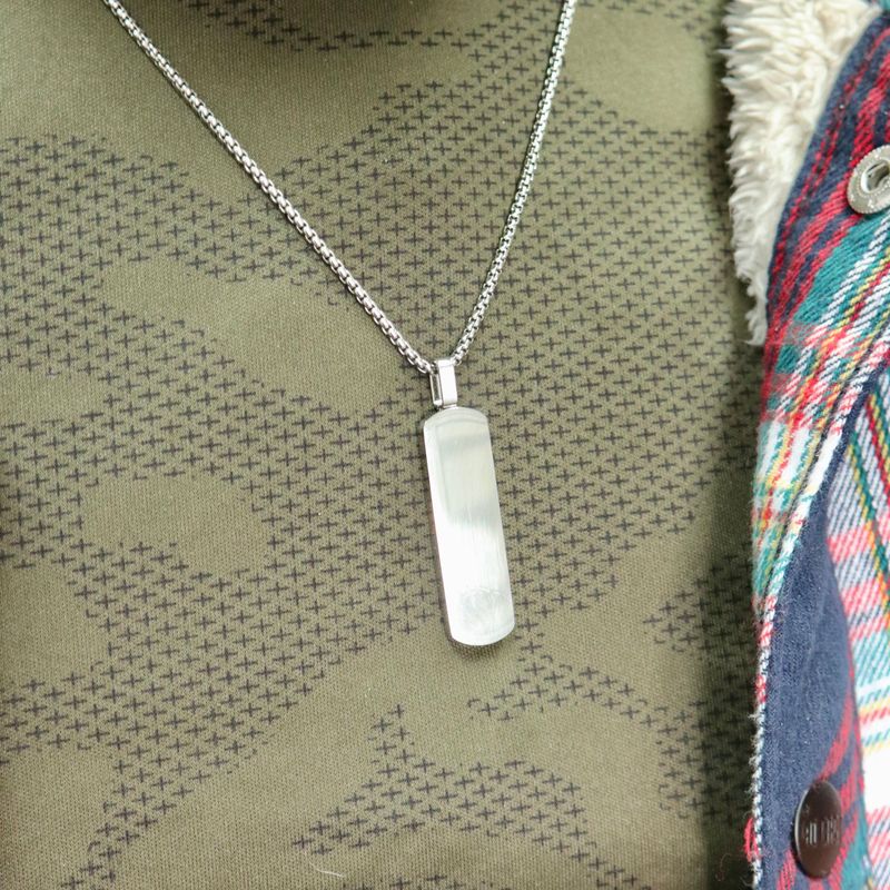 Collier Plaque en acier