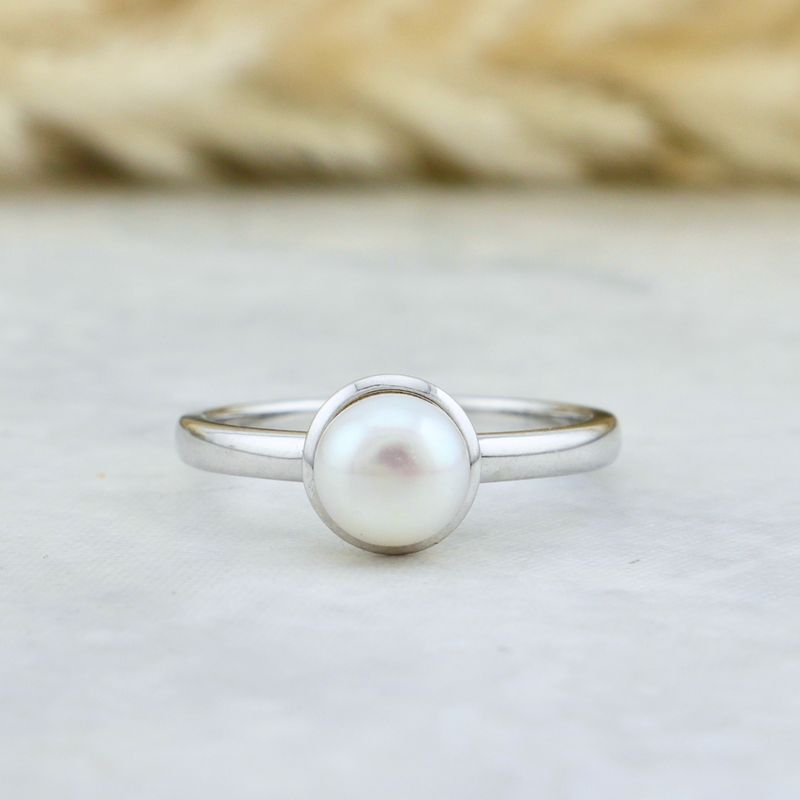 Bague Perle en argent sterling