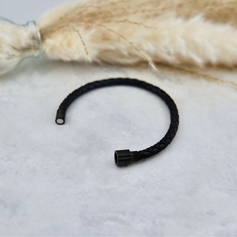 Bracelet Classique en cuir et acier