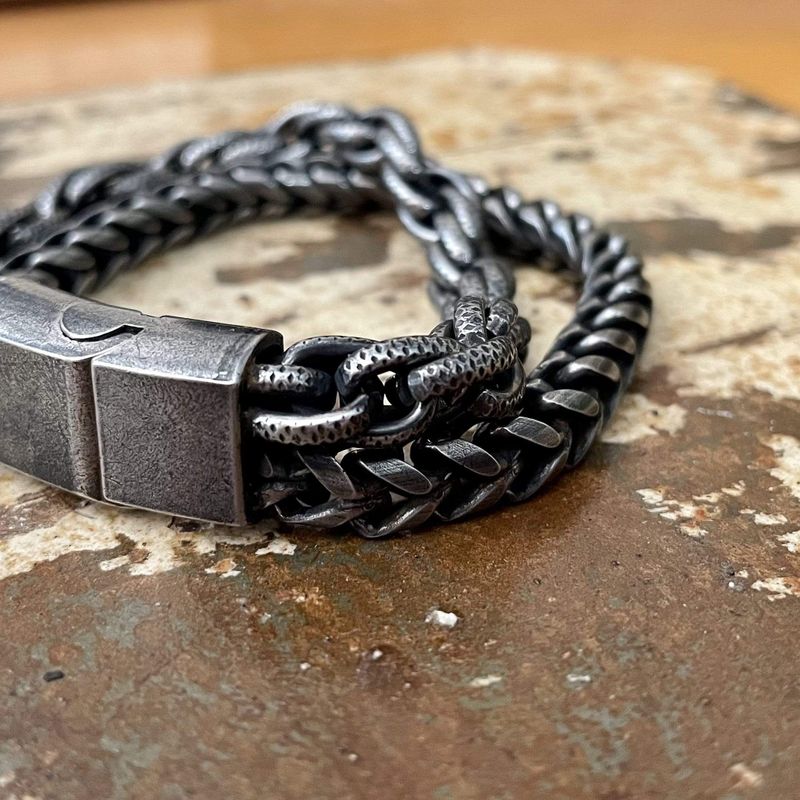 Bracelet Le Robuste double en acier