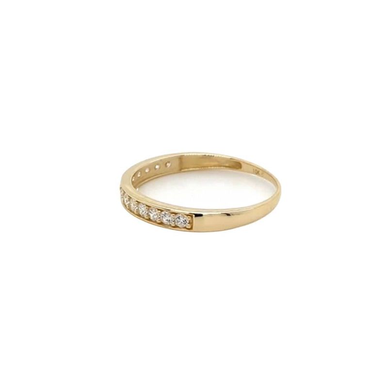Bague semi-éternité en or 10K