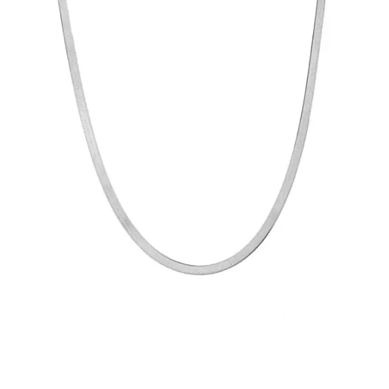 Chaîne minimaliste mailles anglaise 3mm en argent sterling