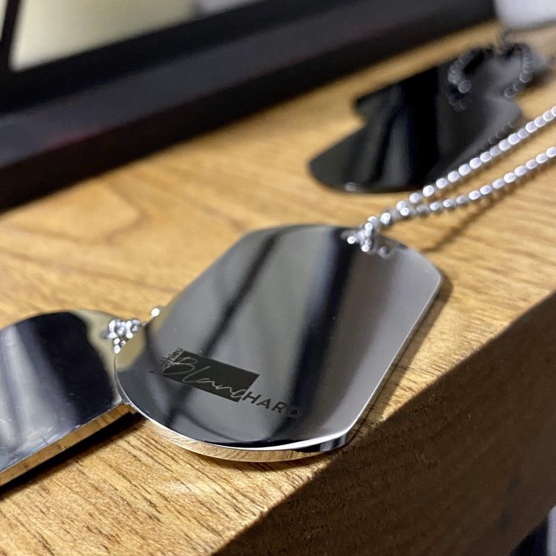 Collier Plaques Militaires La Force en acier