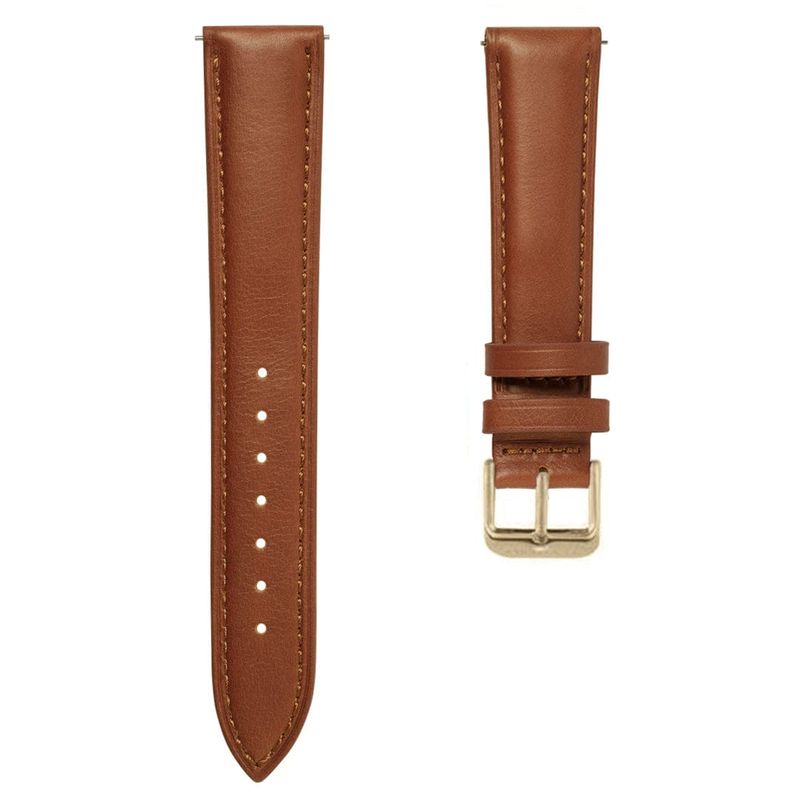 Bracelet de montre en cuir brun - 18 ou 20mm