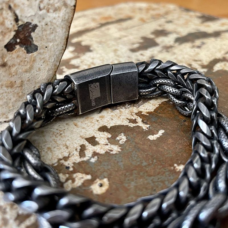 Bracelet Le Robuste double en acier