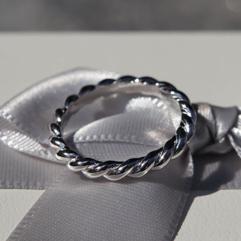 Bague Torsade en argent sterling