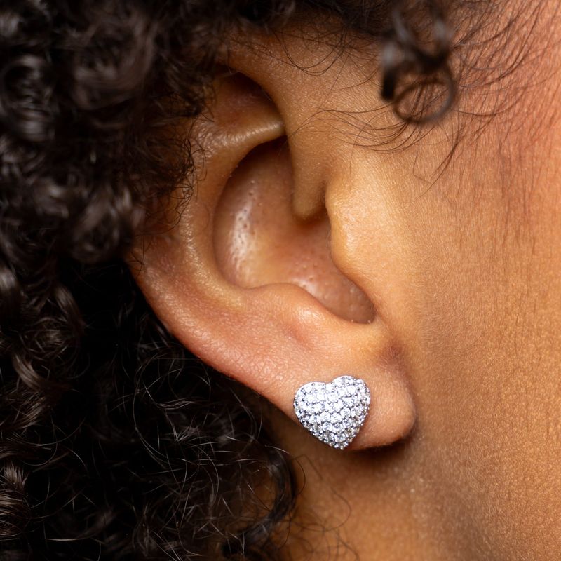 Boucles d'oreilles Amour en argent sterling
