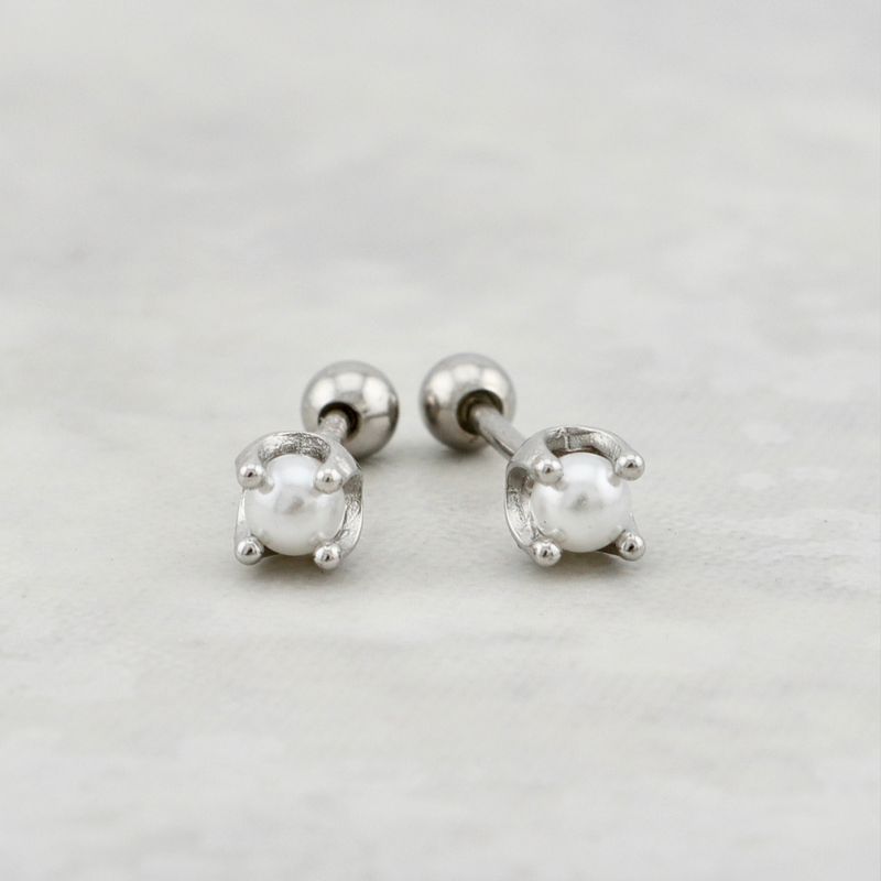 Boucles d'oreilles Perles en argent sterling