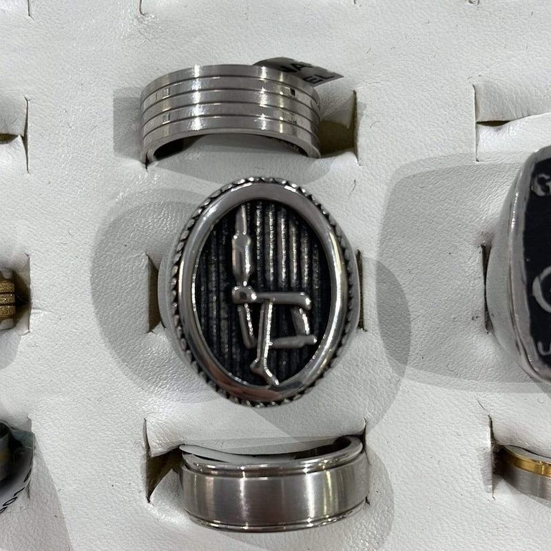 Bague Machine à tatouer en acier