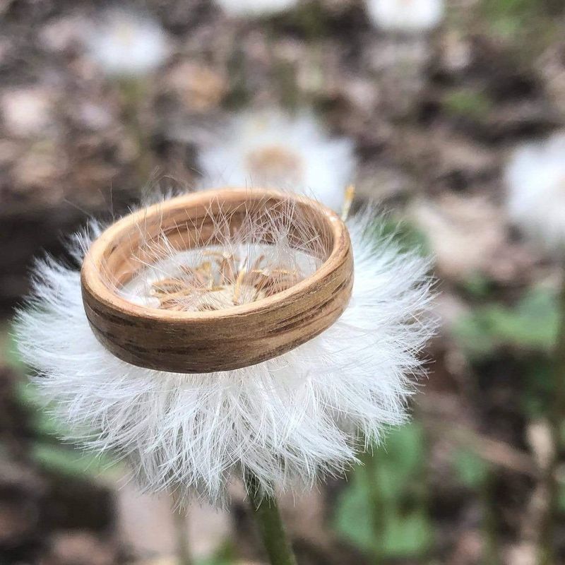 Bague en bois personnalisée