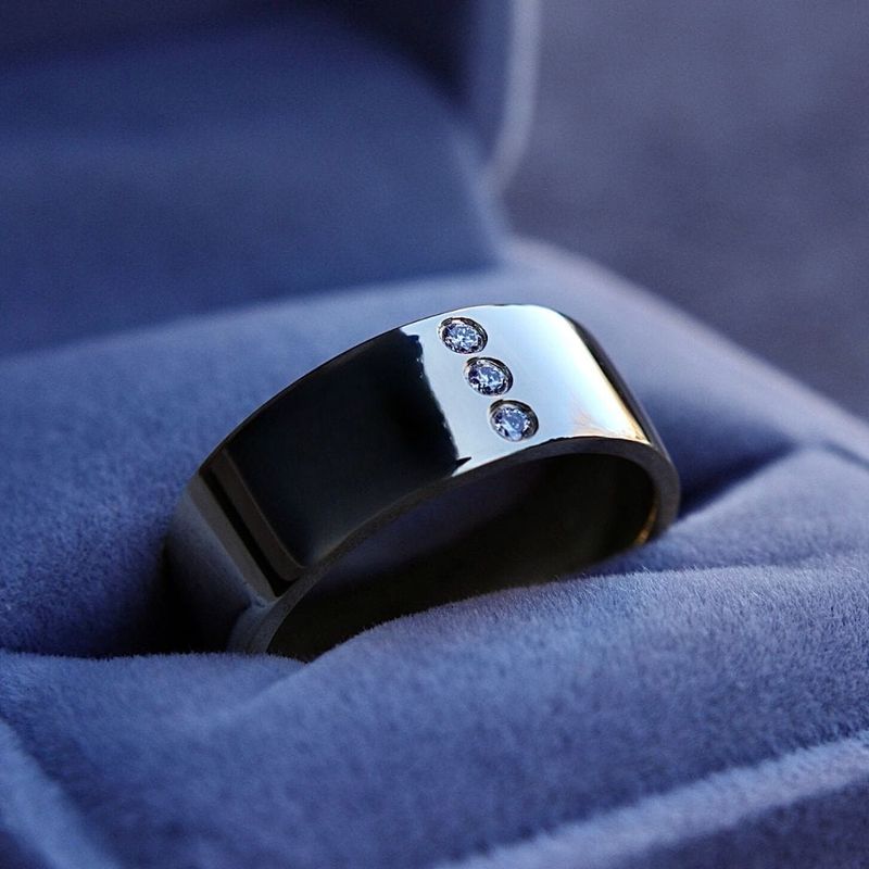 Bague jonc Urbain en or 14K - 18K et diamants