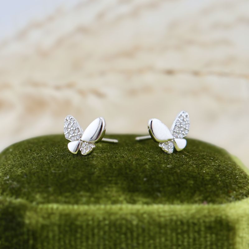 Boucles d'oreilles Papillons en argent sterling