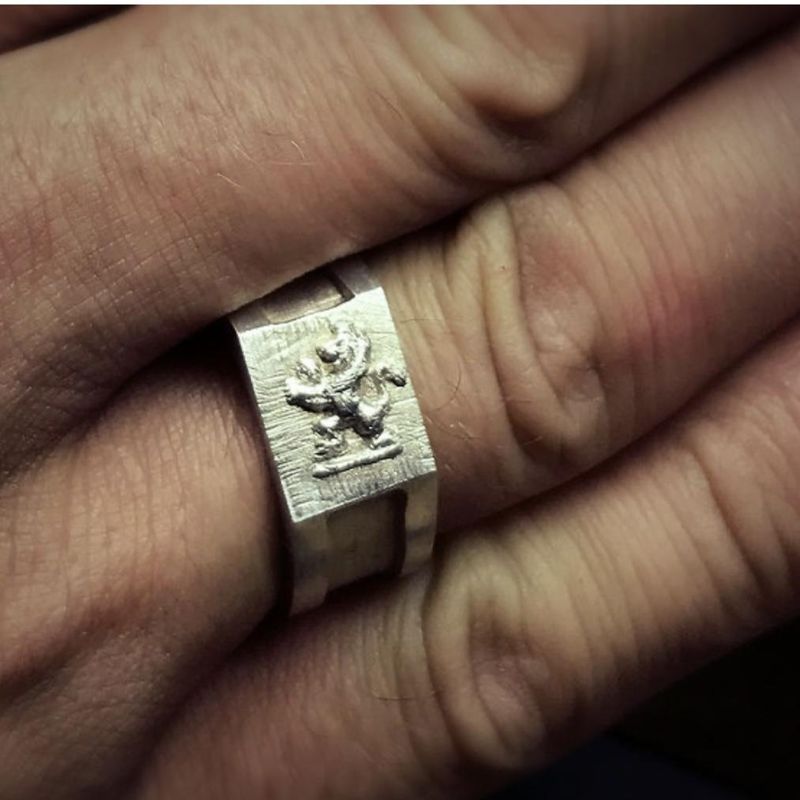 Bague Lion Celtique en argent sterling