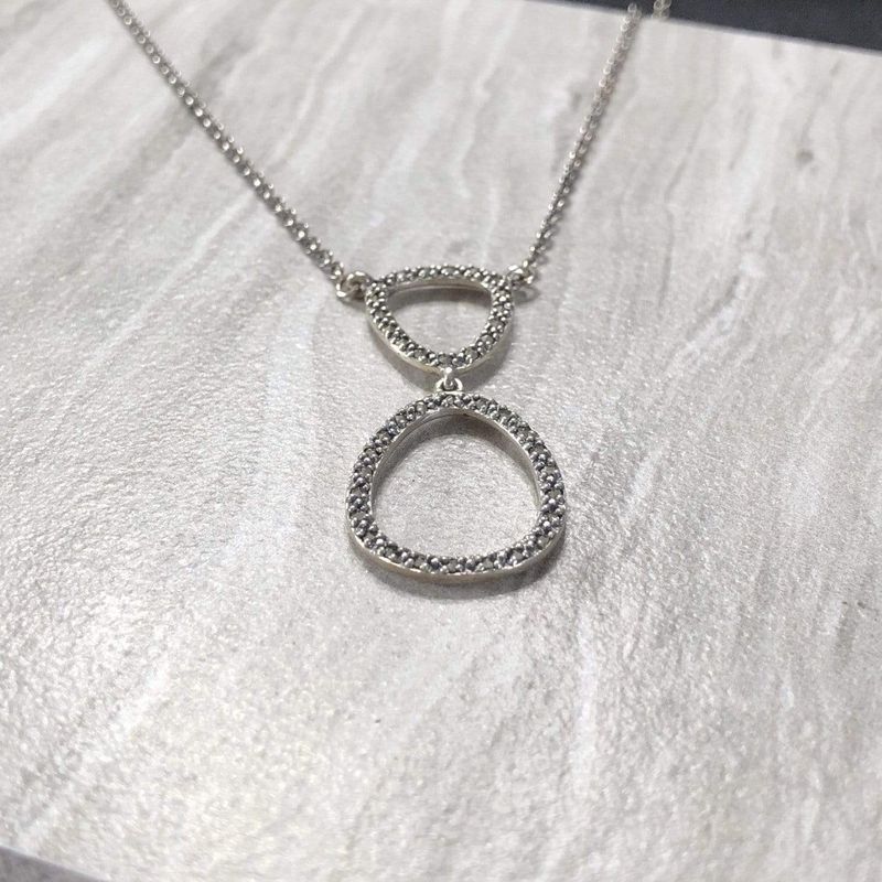Collier en argent 925 et marcassites