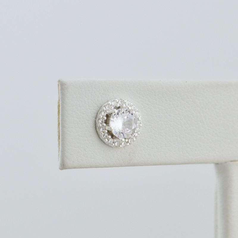 Boucles d'oreilles Halo en argent sterling