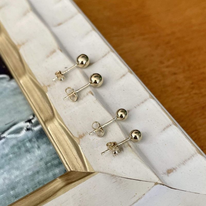 Boucles d’oreilles Billes en or 10K