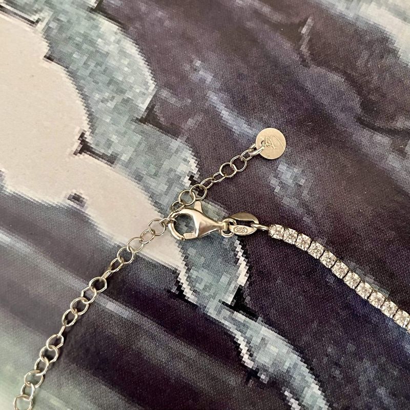 Collier Chaîne et Tennis en argent sterling