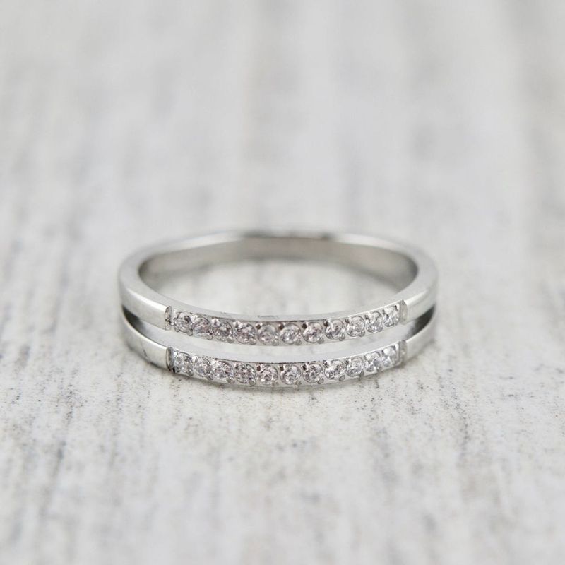 Bague Horizon en acier
