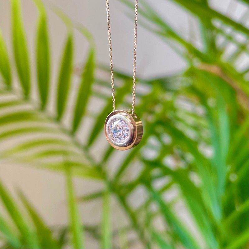 Collier Classique 2 tons en or 10K