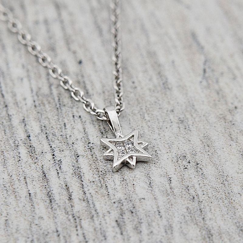 Collier Étoile du Nord en argent sterling